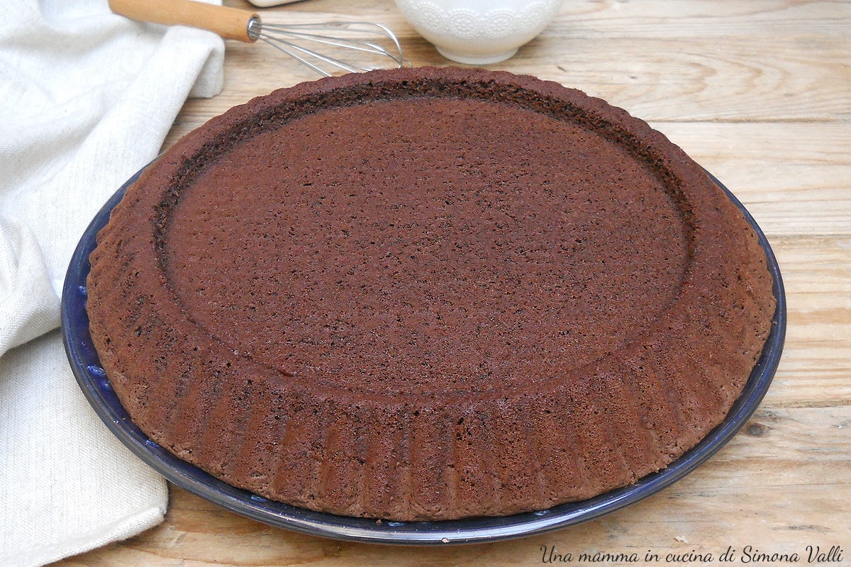 Tarta blanda de chocolate y almendras