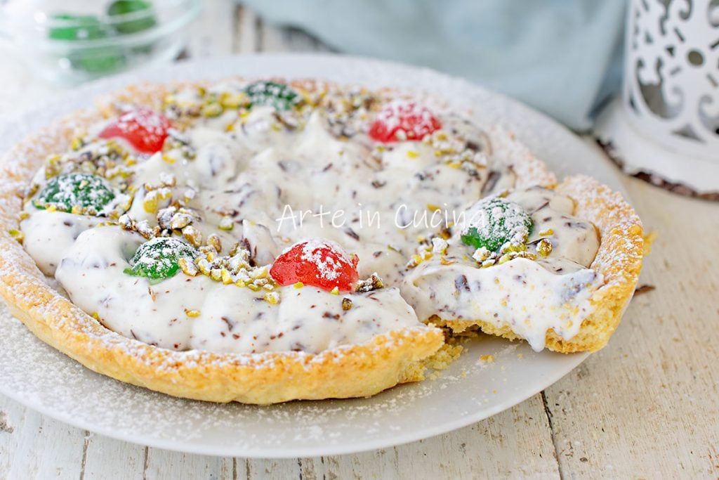 Tarta suave de cassata siciliana