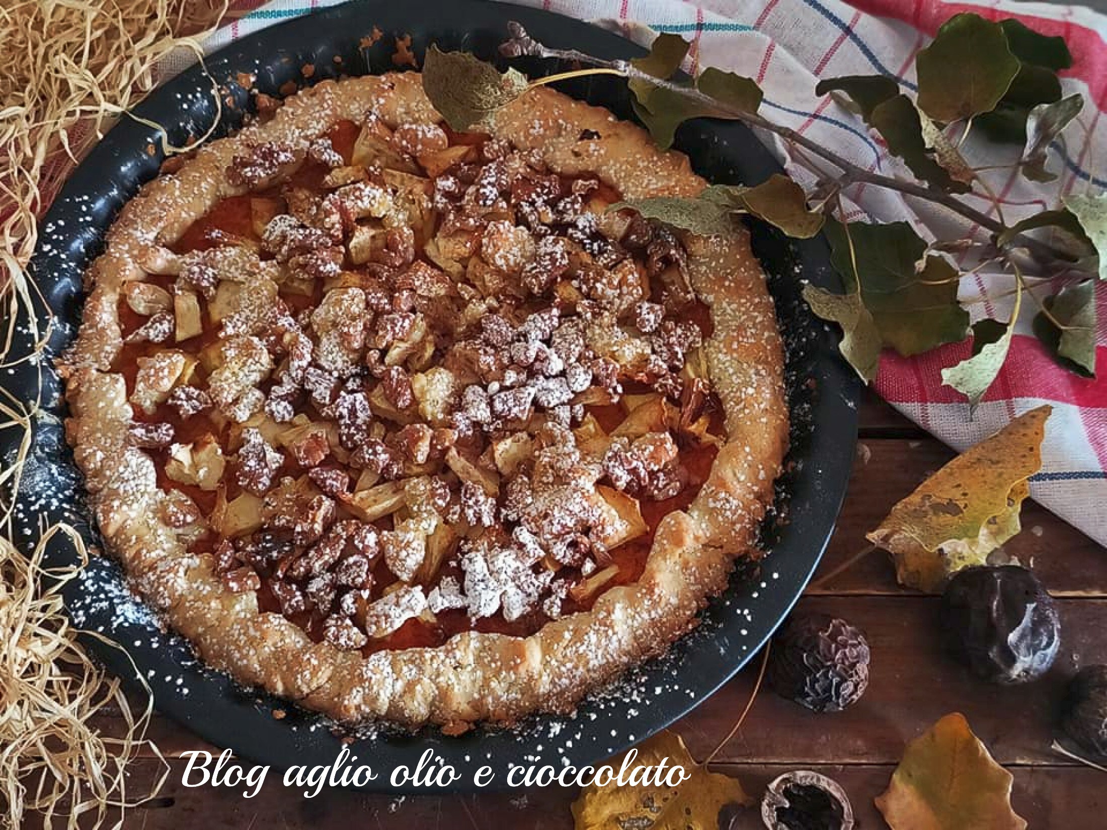 TARTA CON CREMA DE CALABAZA Y MANZANAS-RECETA OTOÑAL