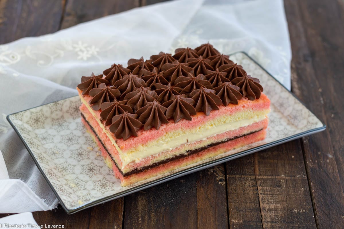 Tarta de crema inglesa