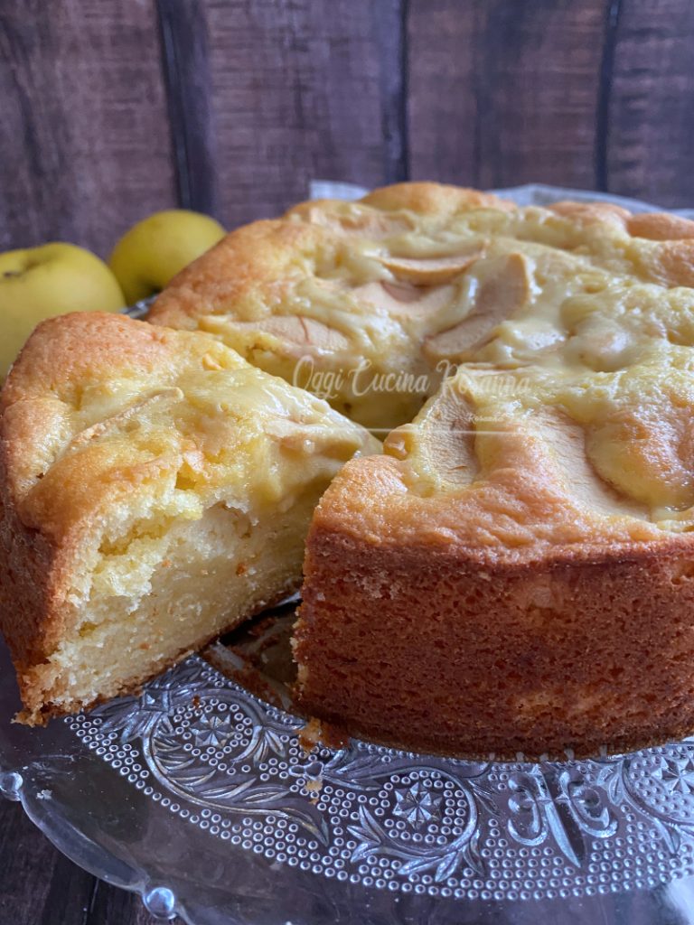Tarta de manzana al limoncello sin mantequilla