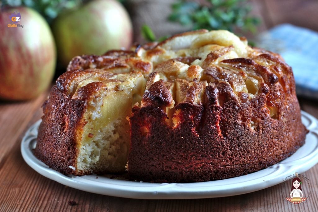 Tarta de manzana con yogur griego