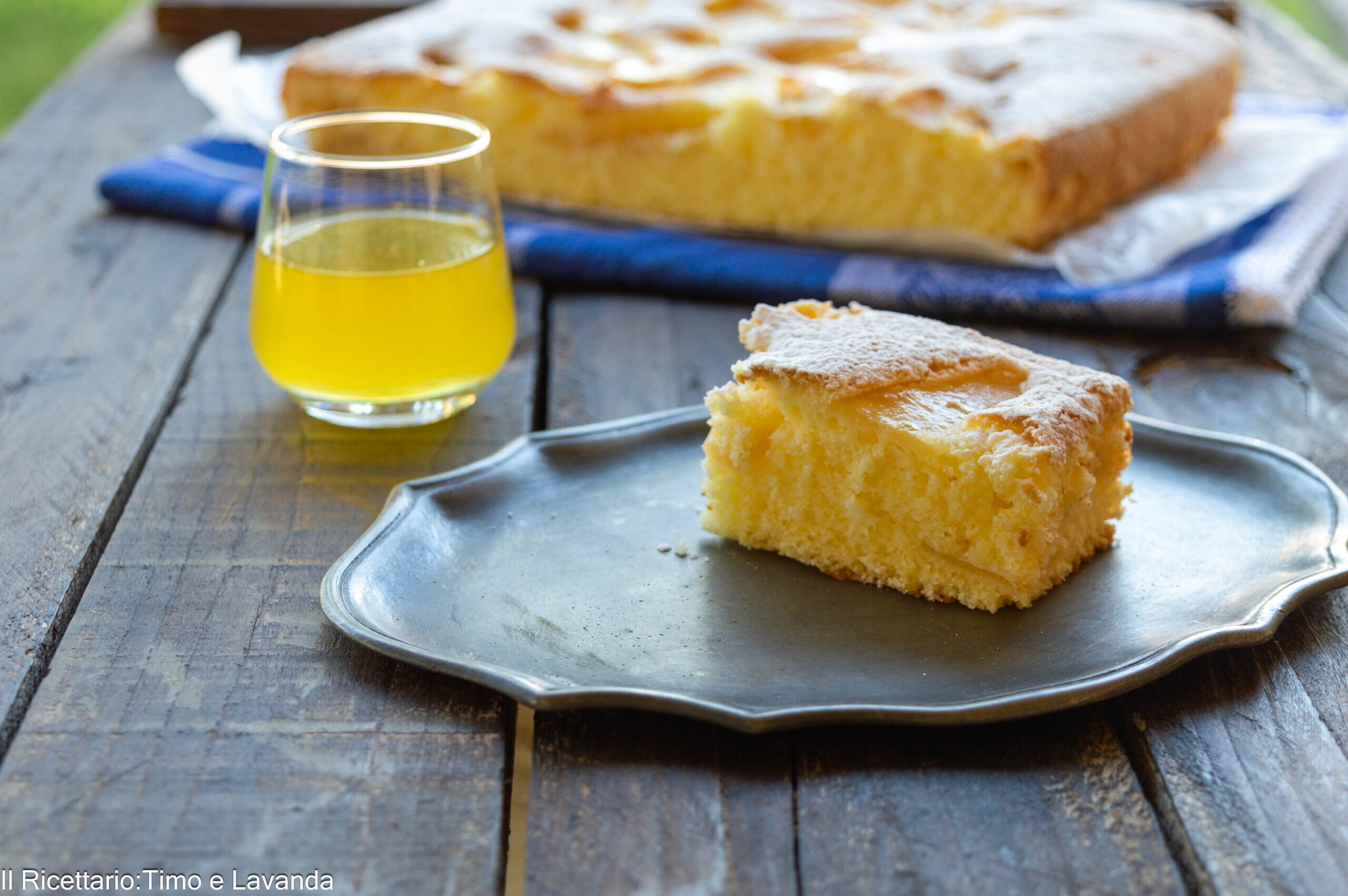 Tarta de manzana en vaso