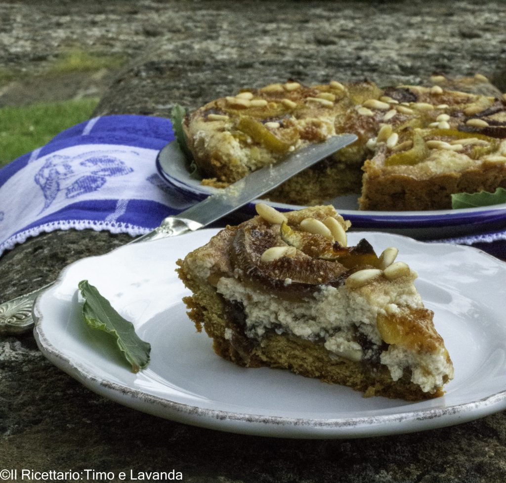 tarta de ricotta y higos
