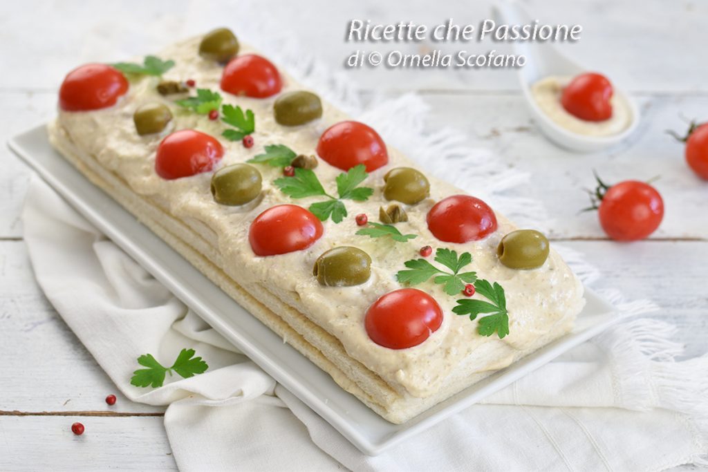 Receta Tarta de sándwich de Navidad