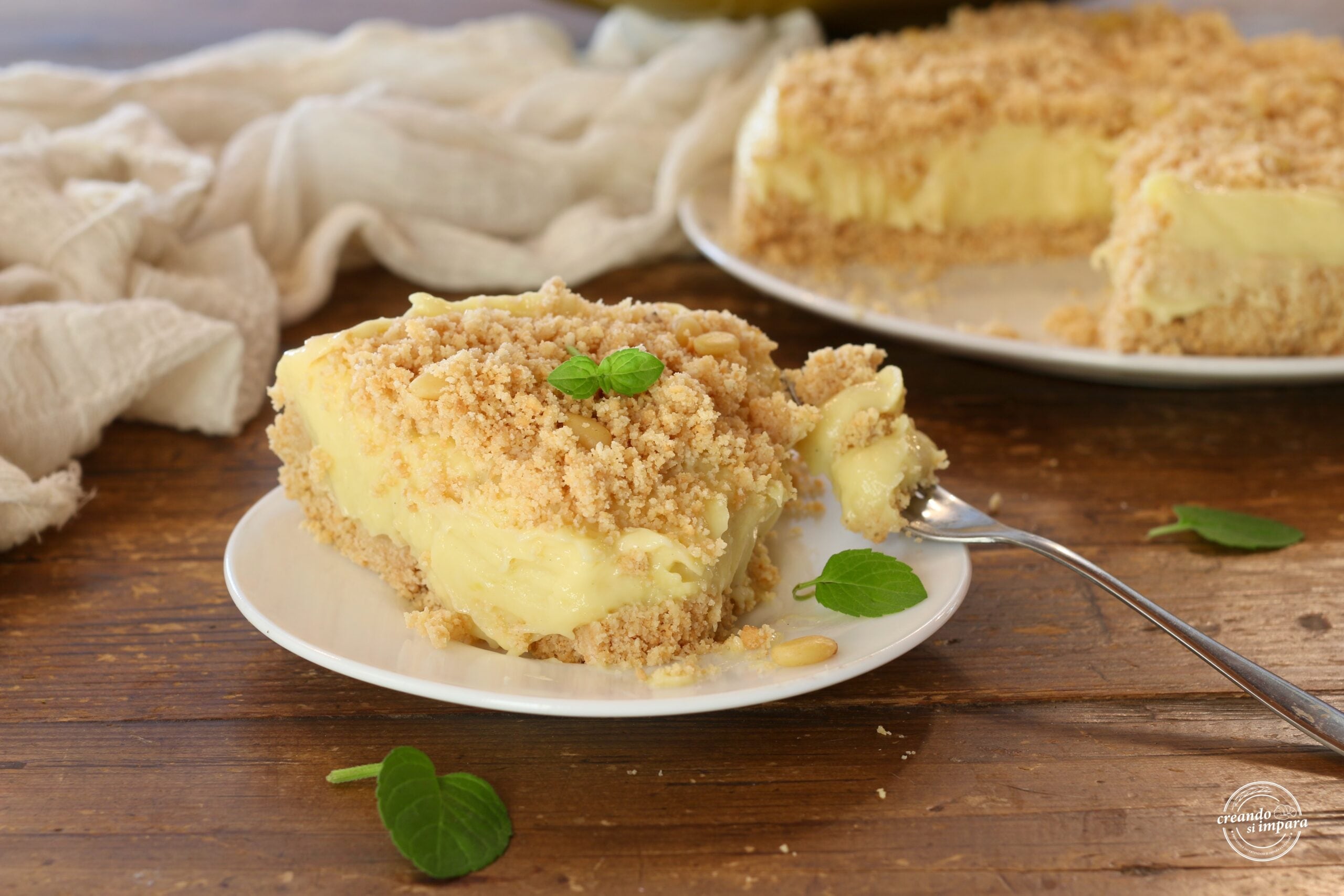 Tarta desmenuzada de la abuela