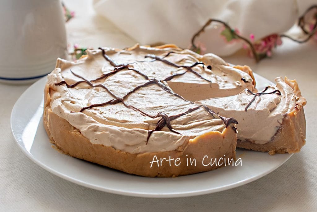 Tarta fría de capuchino sin hornear