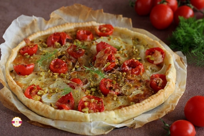 Tarta salada de hinojo