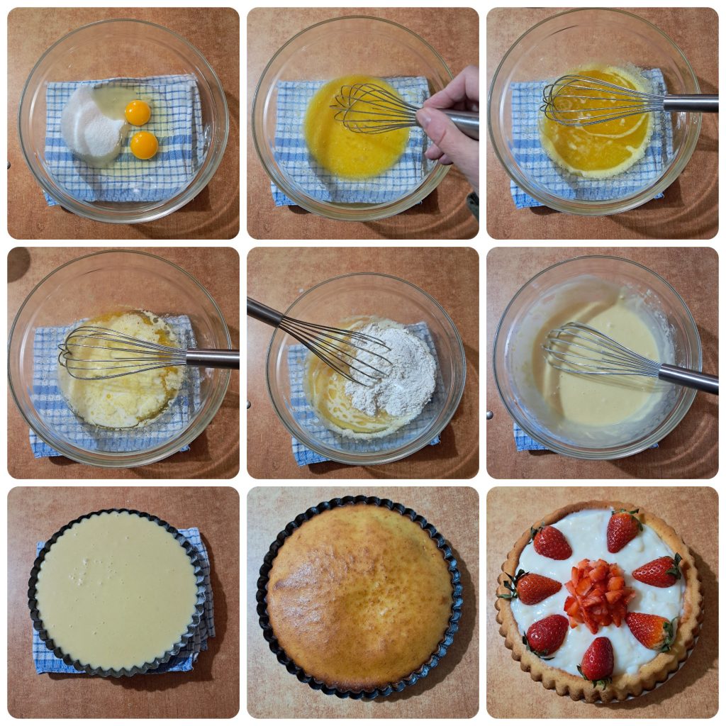 Tarta lista crema y fresas