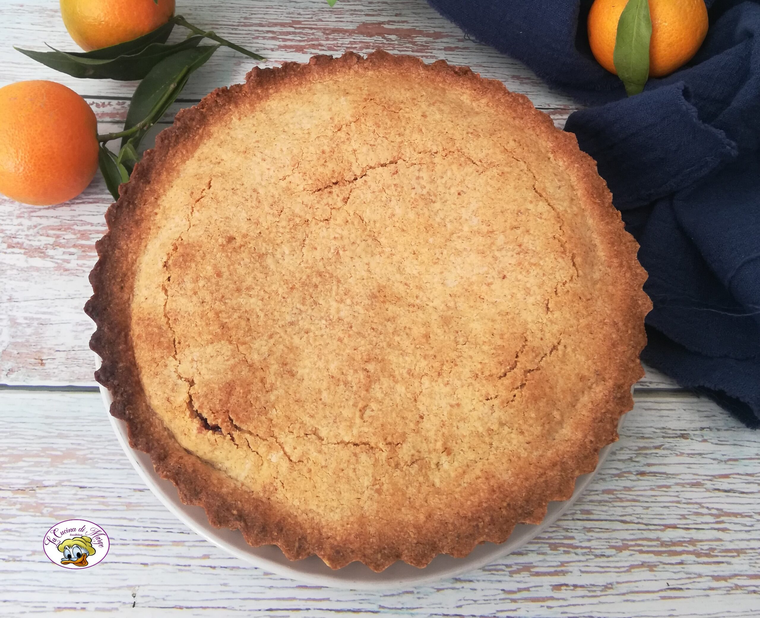TARTA INTEGRAL con CREMA y CEREZAS