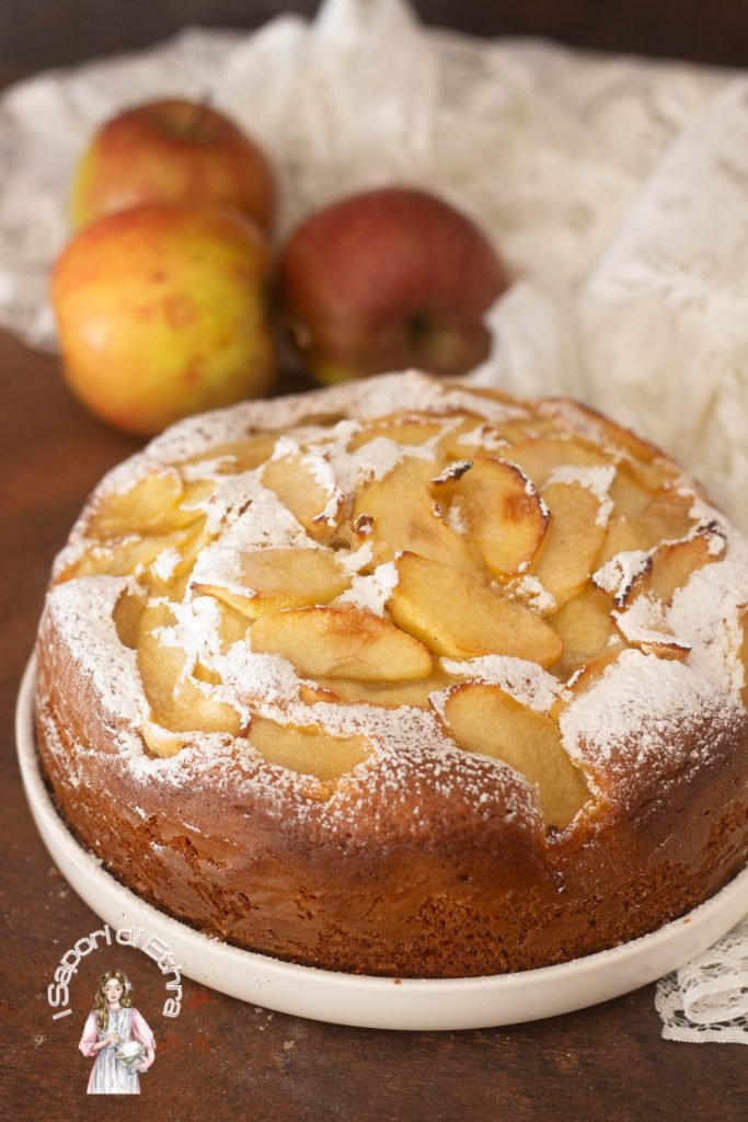 Tarta de manzana con yogur muy esponjosa