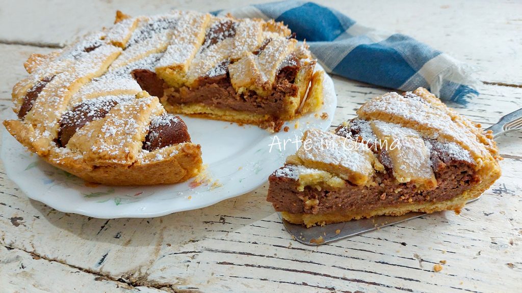 TARTA RELLENA de RICOTTA y NUTELLA