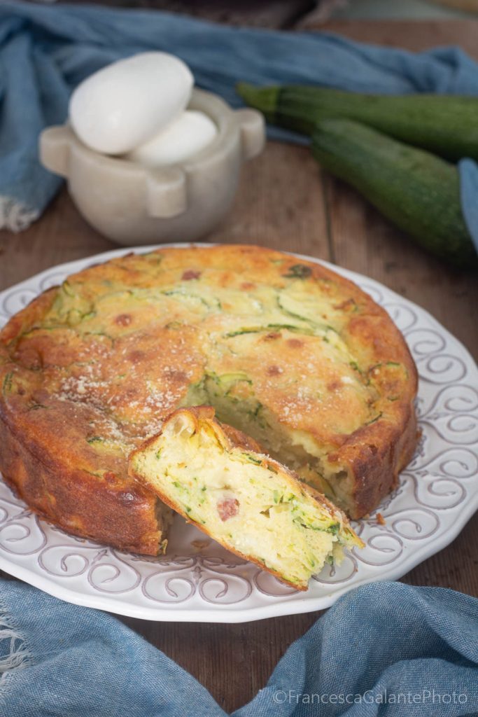 tarta salada de calabacín muy suave