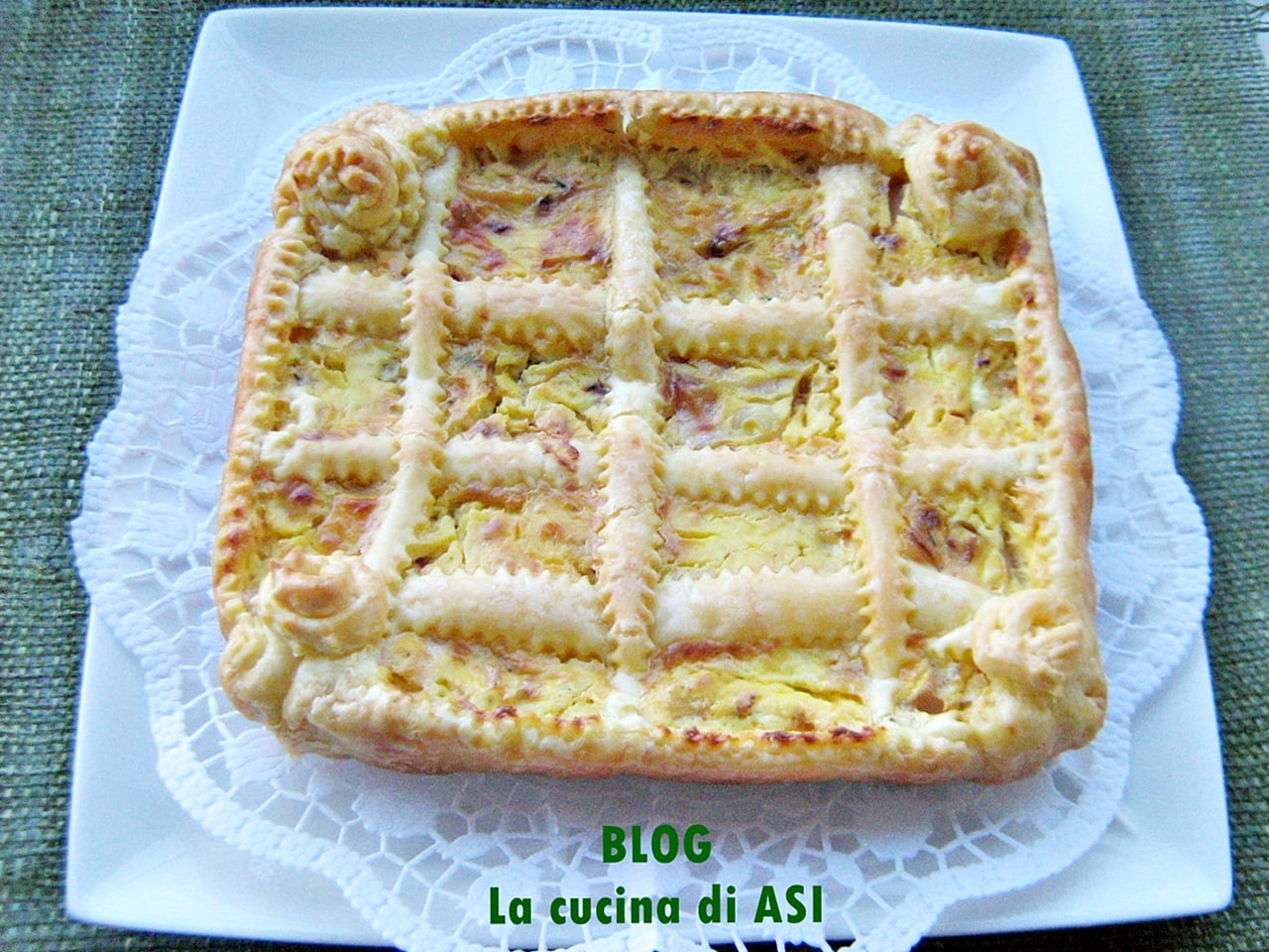 Tarta salada con chalote Receta deliciosa