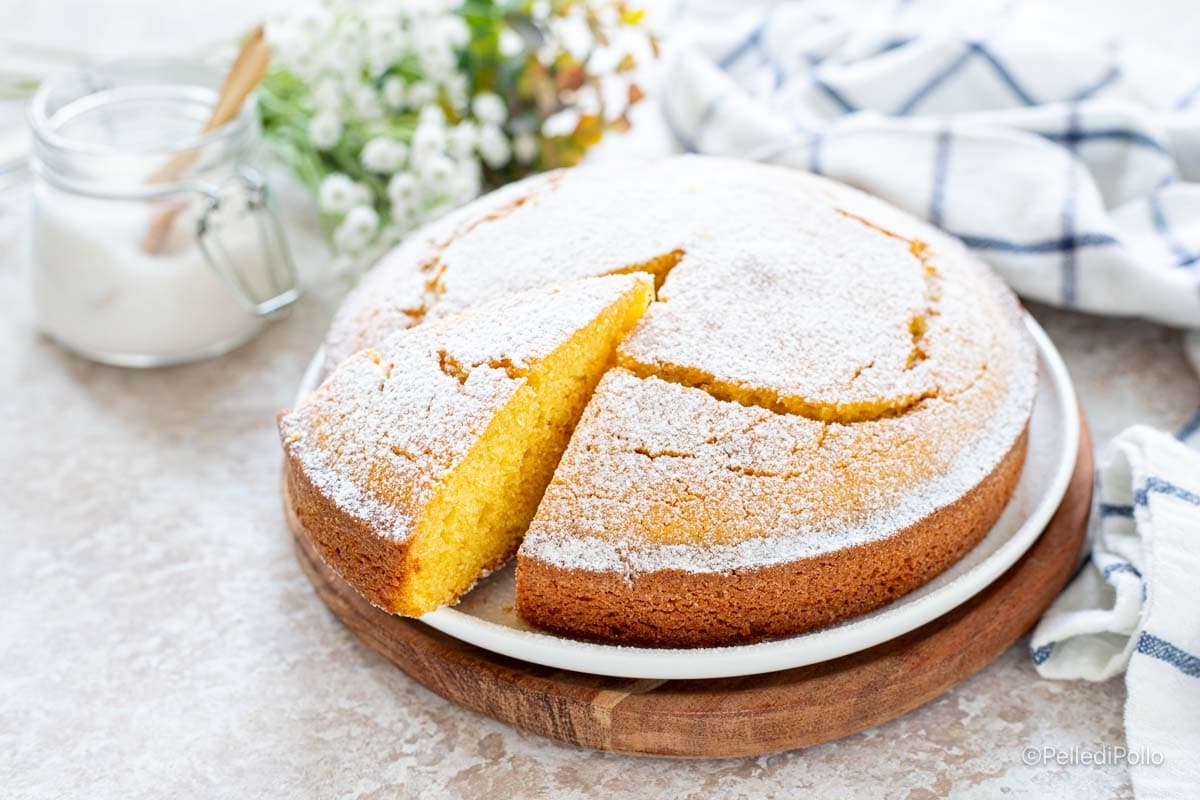 Tarta Bertolda con harina de maíz