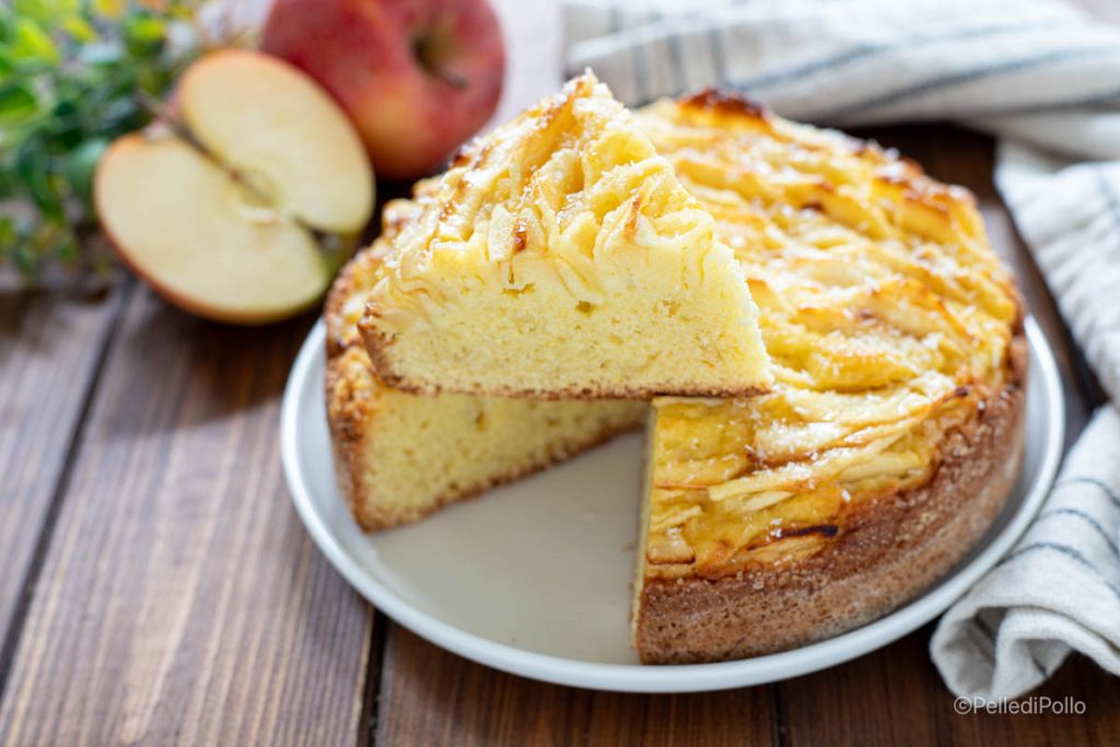 tarta coco y manzana