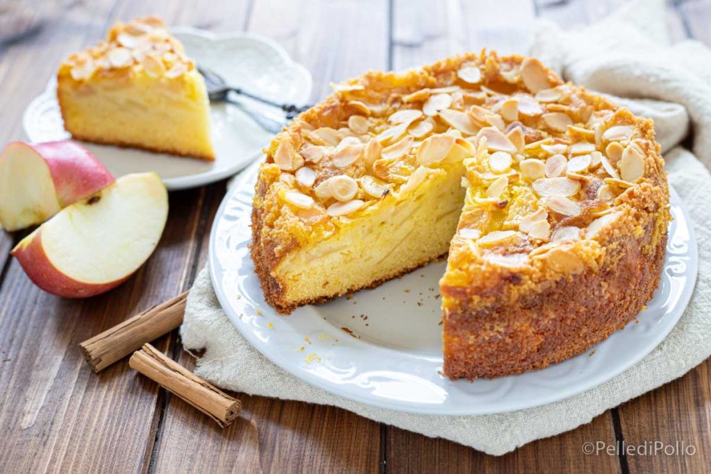tarta de manzana esponjosa y deliciosa