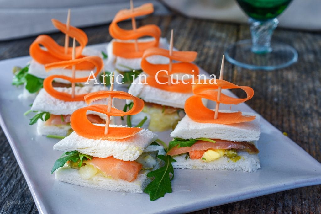 Tartaletas con salmón rápidas