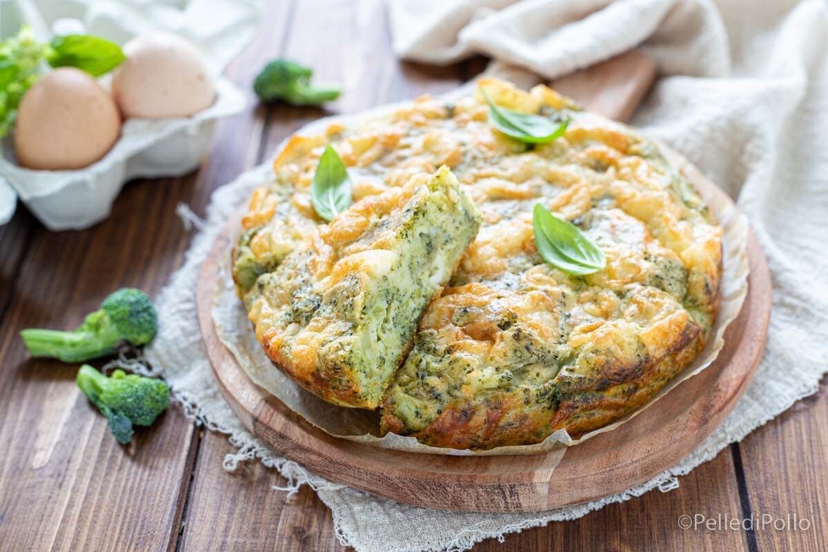 Tarta rústica con brócoli