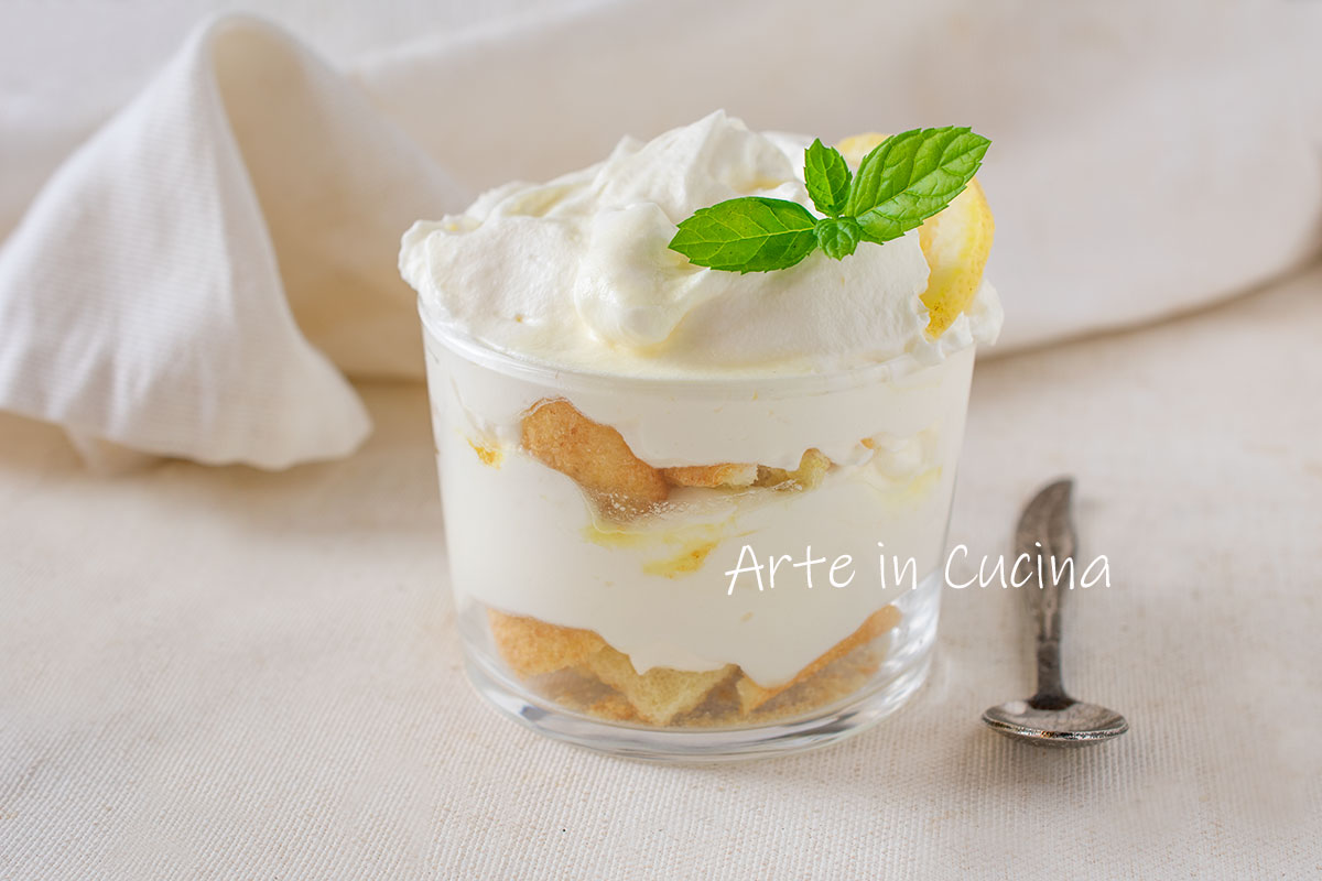 Tiramisú con limoncello a la cuchara