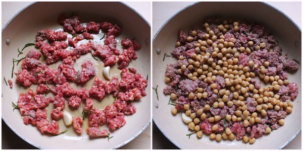 tiritas integrales con garbanzos - cocción