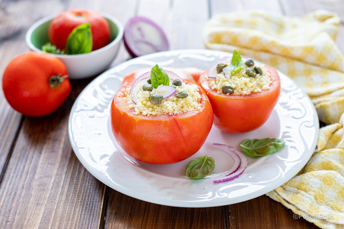 Tomates rellenos de cuscús