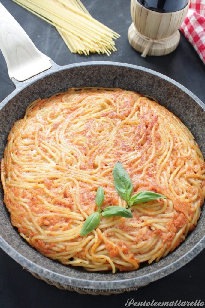 Tortilla de espaguetis