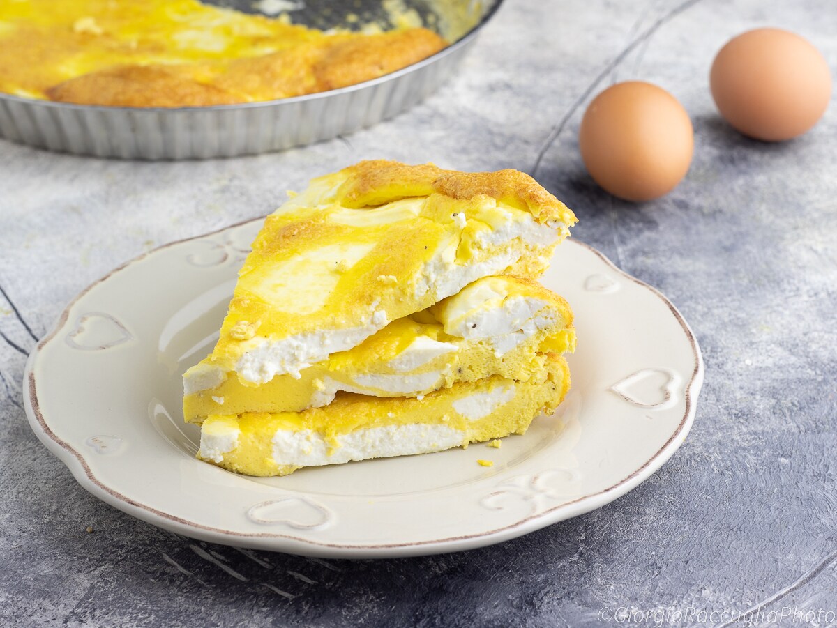 Receta de tortilla de requesón cocida en horno