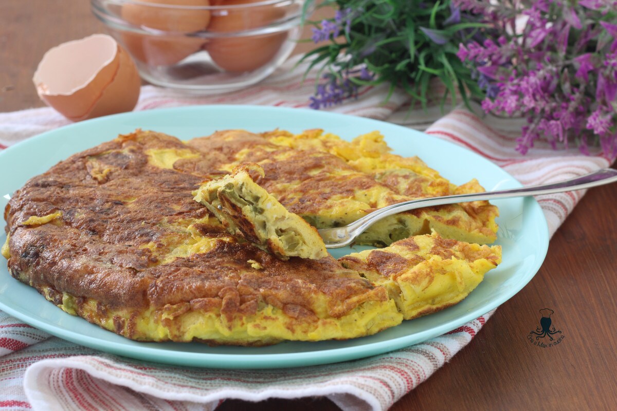 Tortilla de verduras variadas