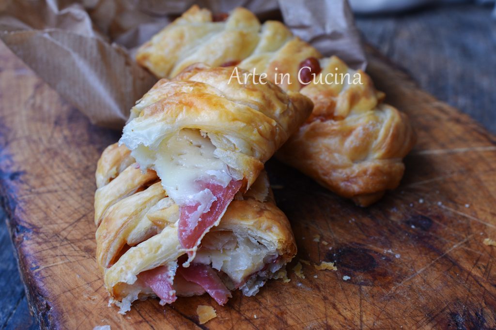Trenzas saladas speck y queso