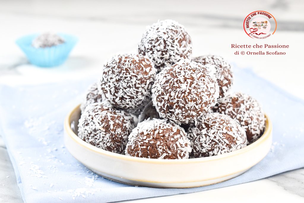 receta trufas de coco y chocolate