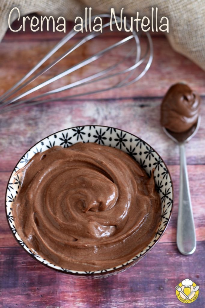 v_ crema de nutella para rellenar tartas receta sin huevos sin cocción solo nata y nutella el chicco di mais