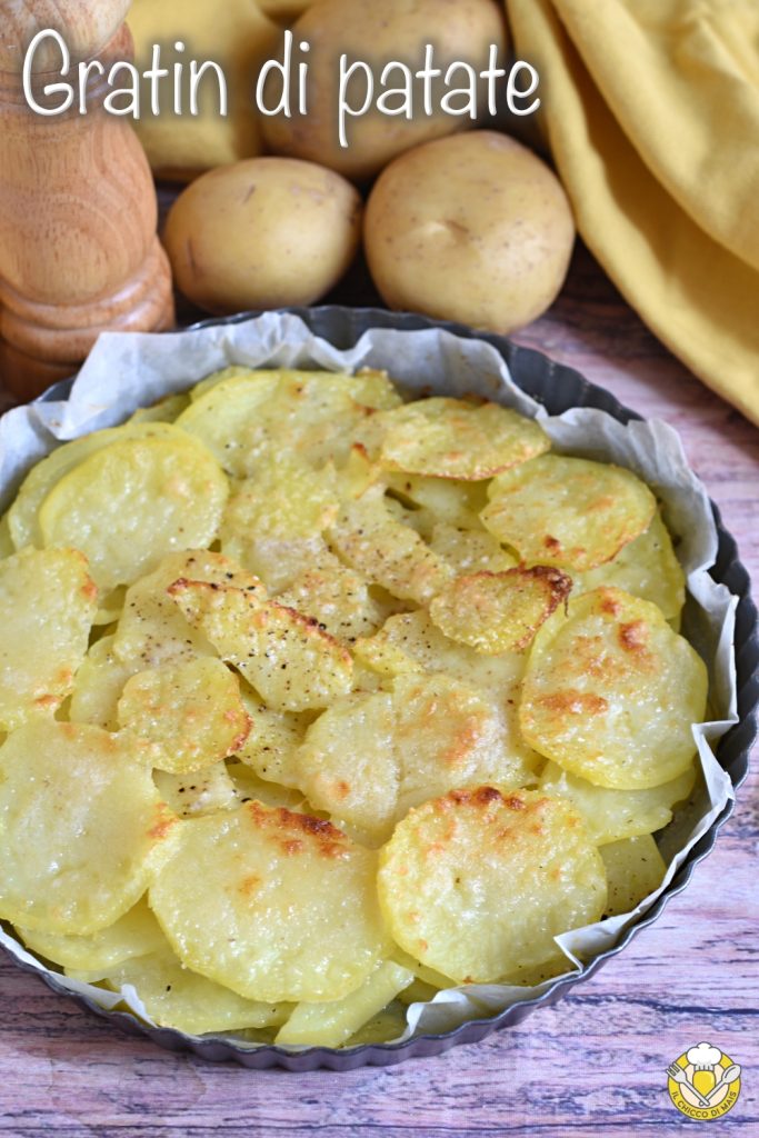 v_ gratén de patatas receta fácil patatas en láminas gratinadas con parmesano guarnición sabrosa il chicco di mais