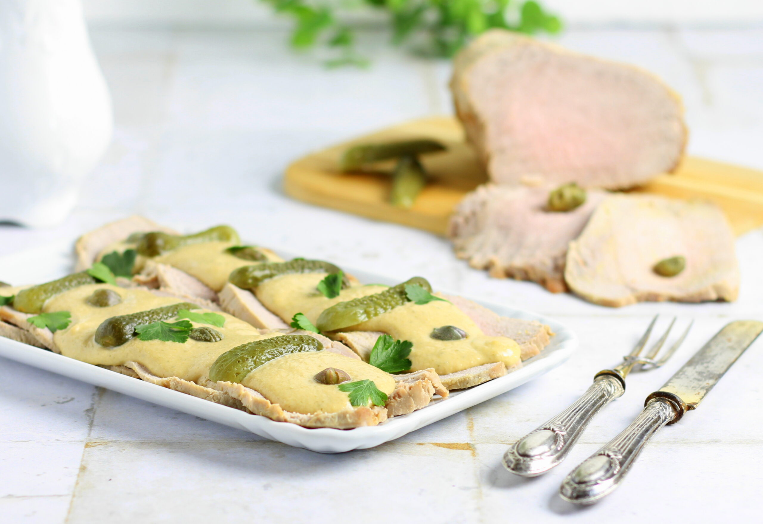 Vitello tonnato cocido en olla a presión