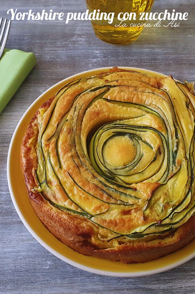 yorkshire pudding con los calabacines