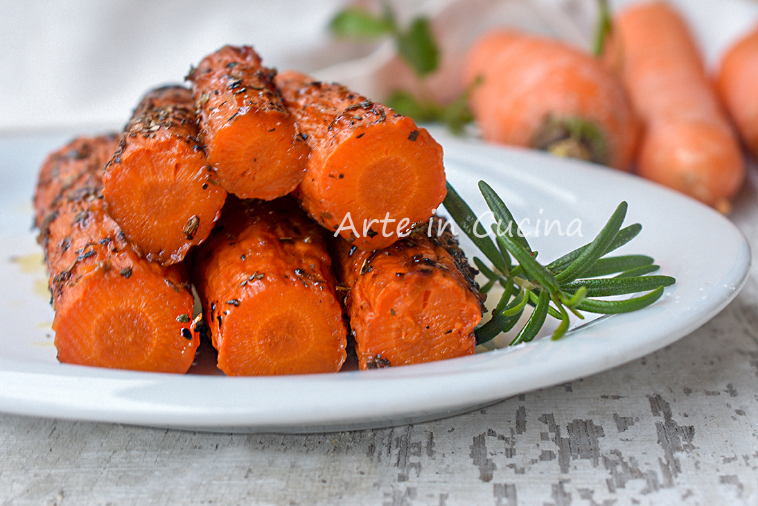 Zanahorias al horno guarnición ligera rápida