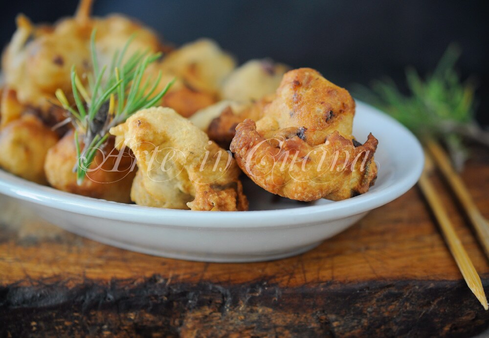 Zeppoline al parmesano y aceitunas receta rápida vickyart arte en la cocina