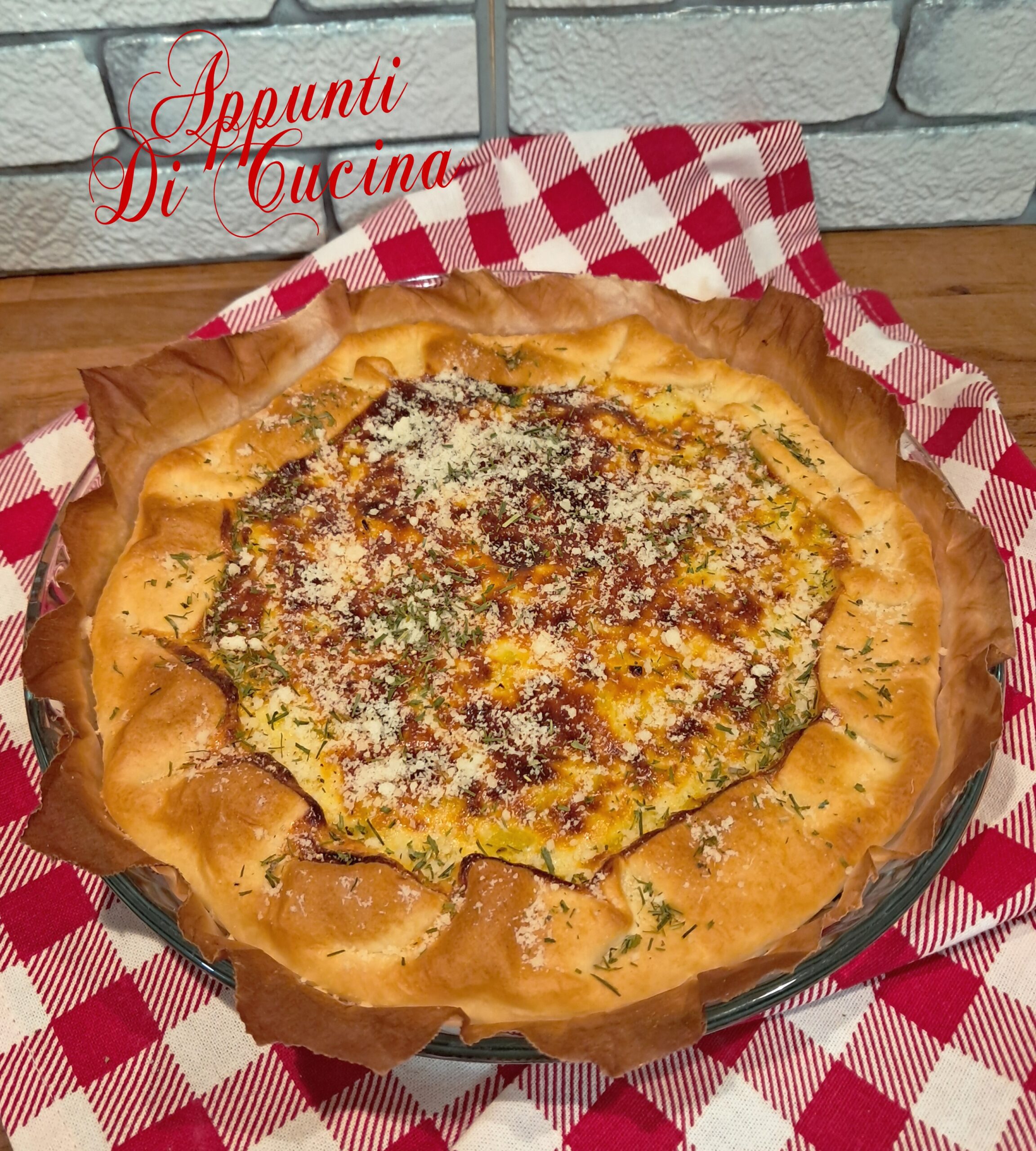 QUICHE DE PUERROS Y QUESO DE CABRA