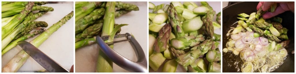 lasaña al horno con espárragos y bechamel