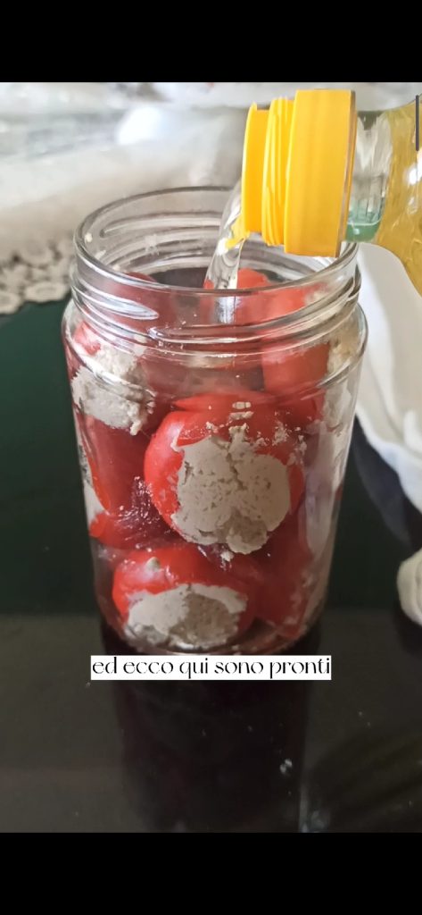 Rellenamos los frascos con aceite