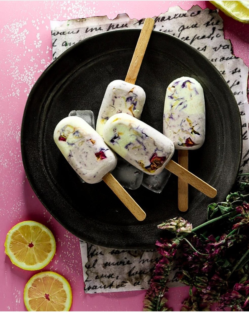 HELADO DE PALITO DE MANGO Y ARÁNDANOS