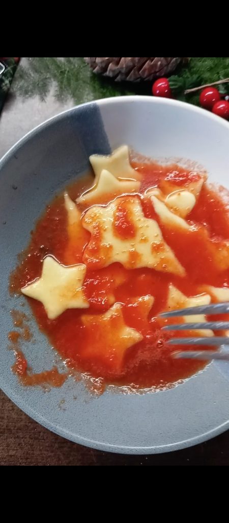 Pasta de Navidad lista