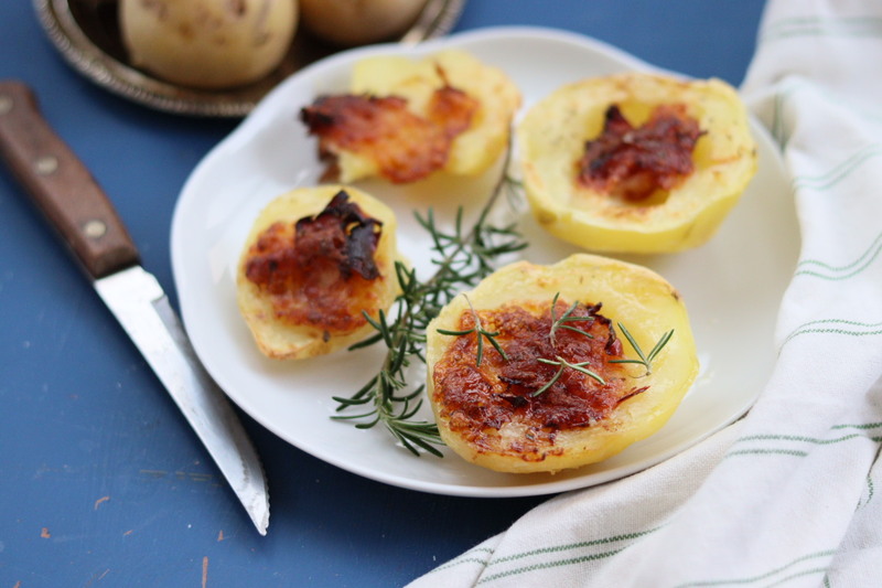 PATATAS RELLENAS COCIDAS EN FREIDORA DE AIRE MUY RÁPIDAS