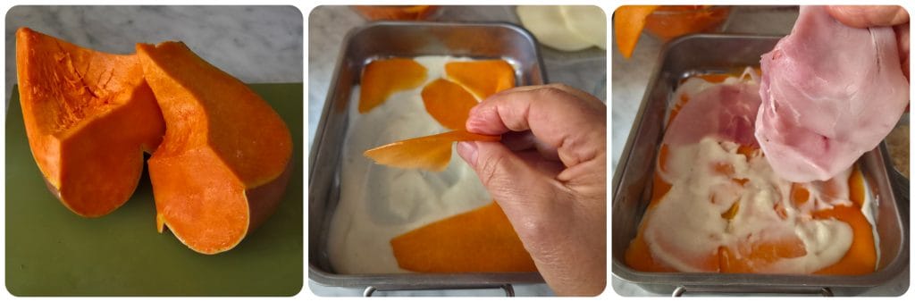 calabaza gratinada al horno