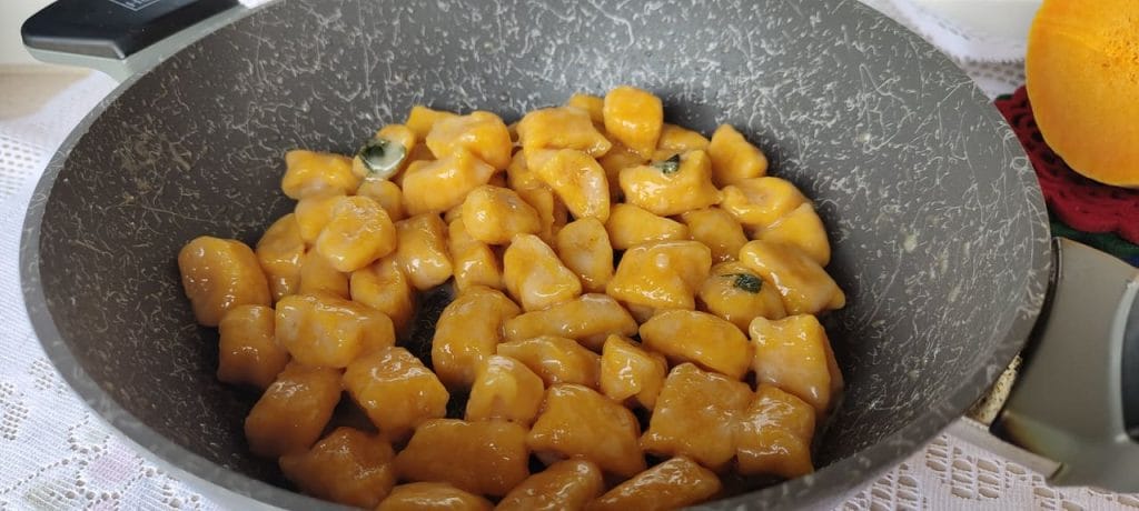 Ñoquis de calabaza sin patatas