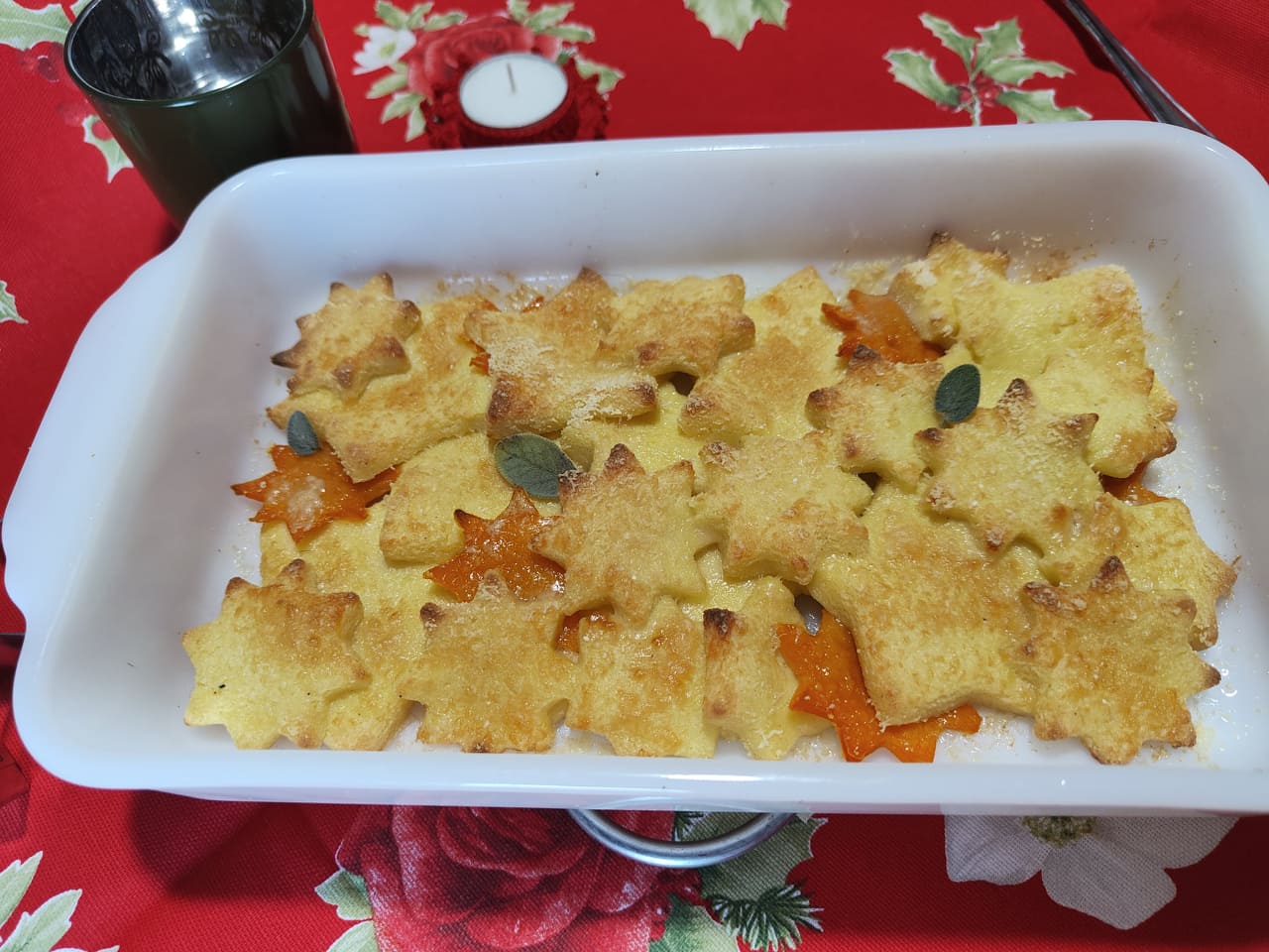 Gnocchi a la Romana en forma de estrella