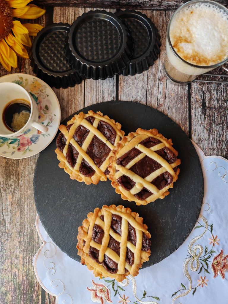 Tartaletas de crema de avellana
