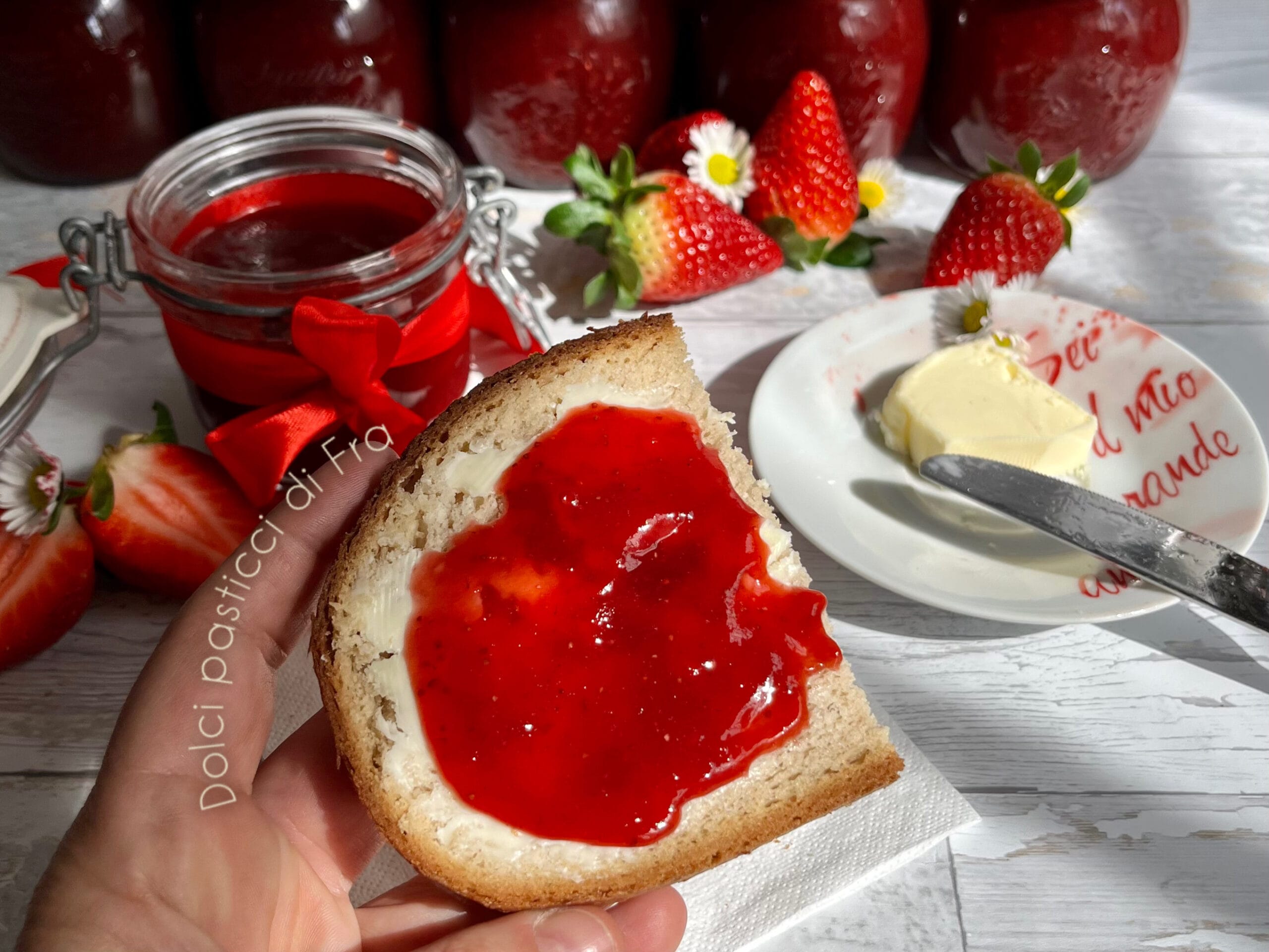 Mermelada de fresas a la vainilla
