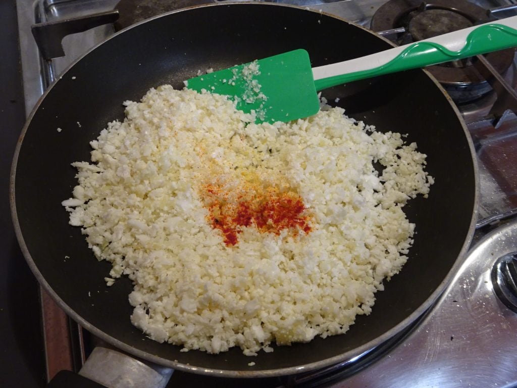 Fusilli coliflor y azafrán