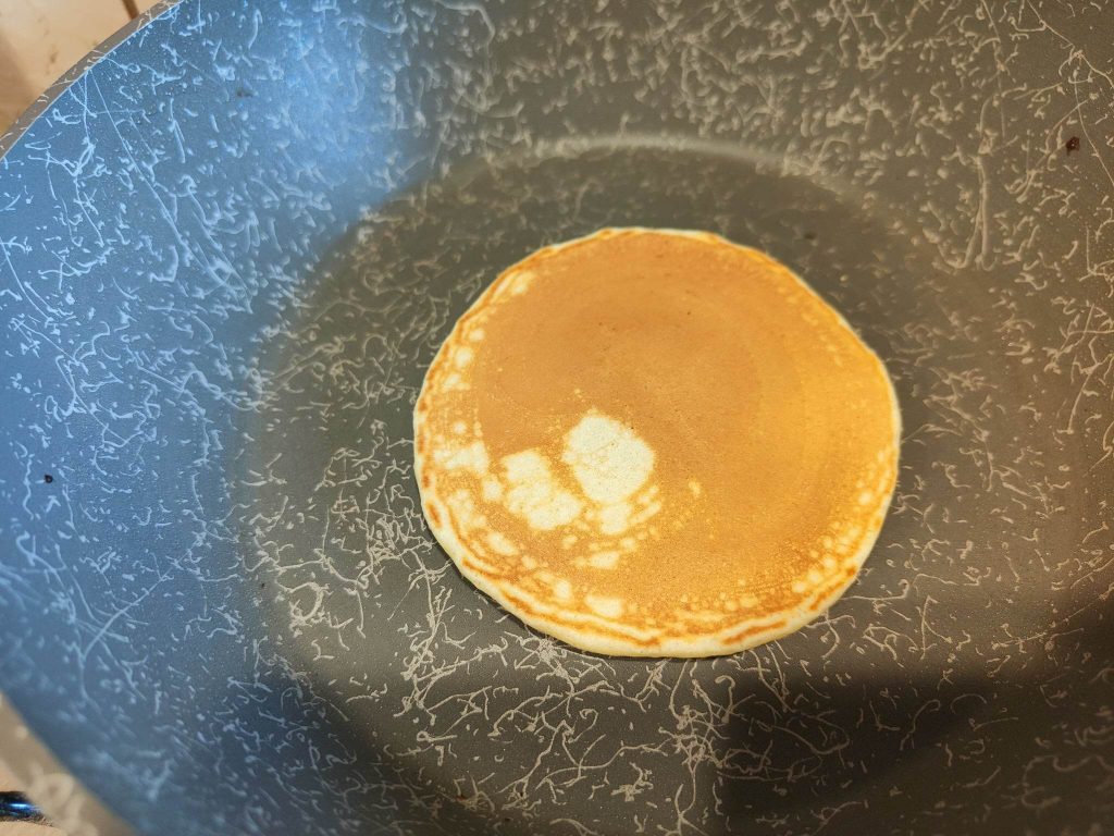 Pancake corazón de pistacho